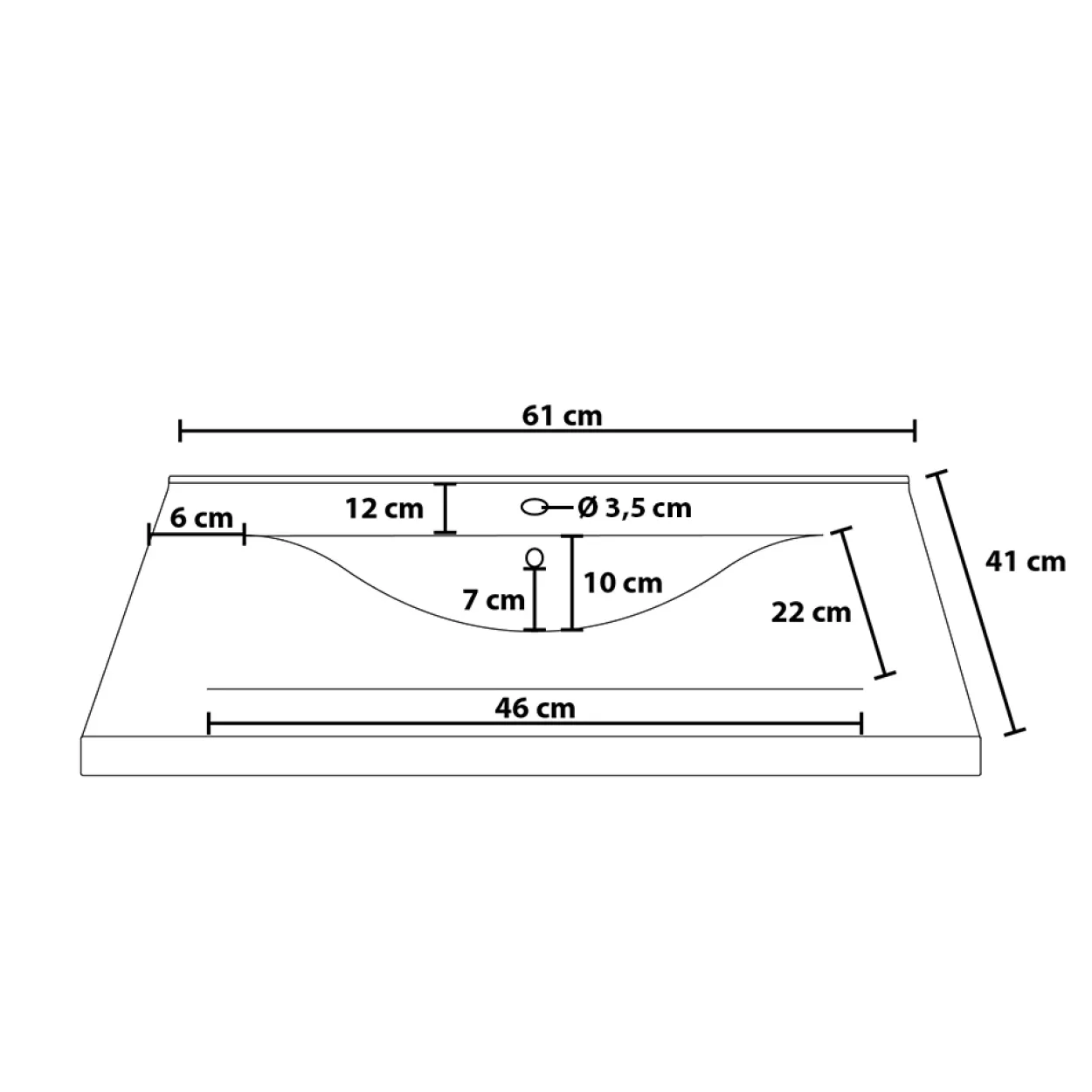 Badmöbel WANGEROOGE BIG 80 cm XL - weiß