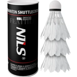 Badminton Federbälle – 3 Stück mit Entenfedern, EVA-Kopf