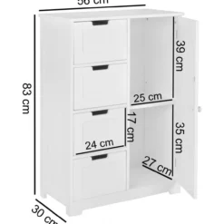 Badschrank 56 x 83 x 30 cm