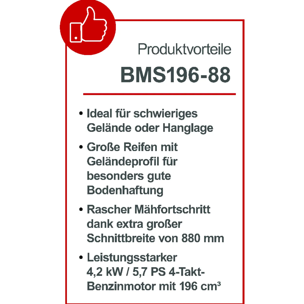 Balkenmäher PWSCM196-88
