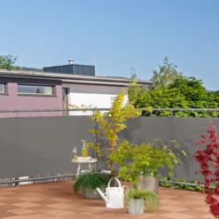 Balkonbl. SYLT 0,9x5m, uni-grau