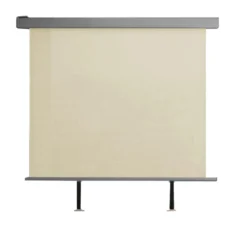 Balkonmarkise Sichtschutz Sonnenrollo aus Aluminium, ca. 150 x 200 cm - Beige