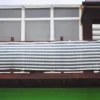 Balkon-Sicherheitsnetz, ca. 0,9 x 5 m - Weiß/Grau
