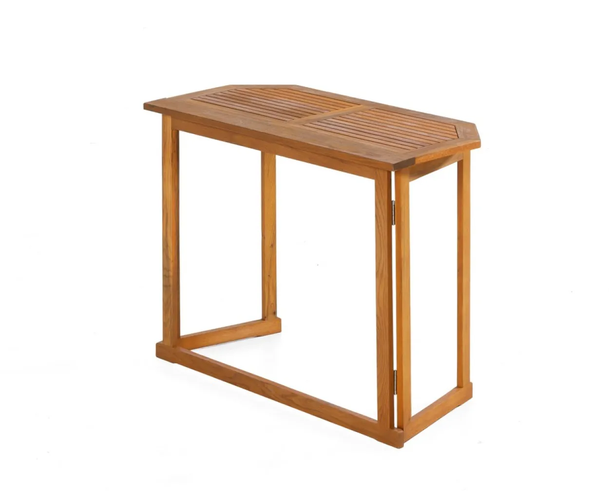 Balkontisch mit Eckbank, ca. 100 x 150 x 90 cm - Braun