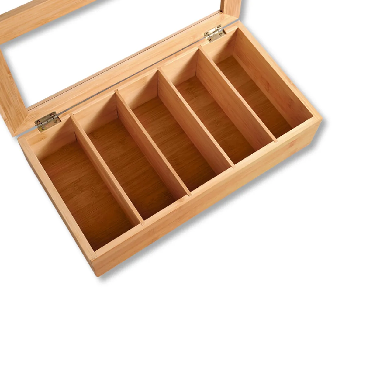 Bambus Teebox mit 5 Fächern