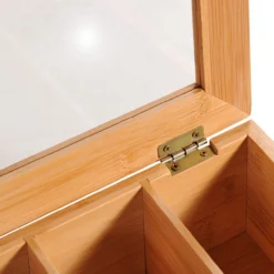 Bambus Teebox mit 5 Fächern