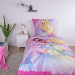 Barbie Bettwäsche Größe 80x80 + 135x200 cm