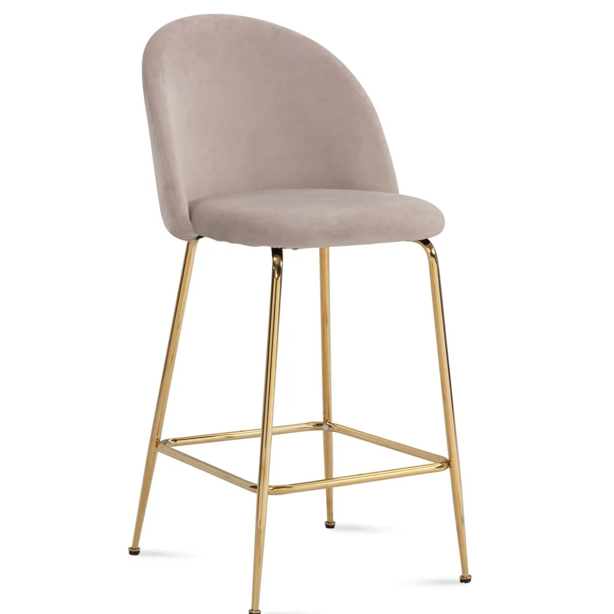Barhocker 2er Set Samt