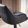 Barhocker Kunstleder Schwarz Hocker Küchenhocker Bistrohocker Barstuhl