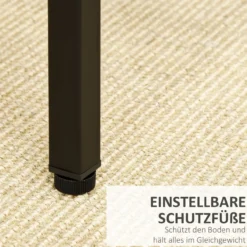 Bartisch-Set Stehtisch mit 4 Barhockern 5-teiliges Tischset Stahl Braun
