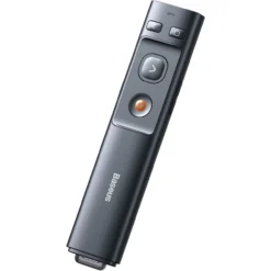 Baseus Orange Dot AI-Laserpointer mit automatischer Sprachtranskription, zwei Laser – Grau