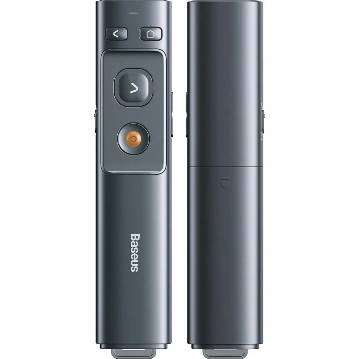 Baseus Orange Dot AI-Laserpointer mit automatischer Sprachtranskription, zwei Laser – Grau
