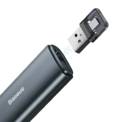 Baseus Orange Dot AI-Laserpointer mit automatischer Sprachtranskription, zwei Laser – Grau