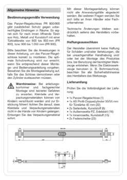 BASI Panzer-Riegelschloss PR 800 Silber