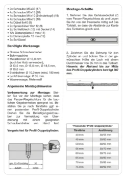 BASI Panzer-Riegelschloss PR 800 Weiß