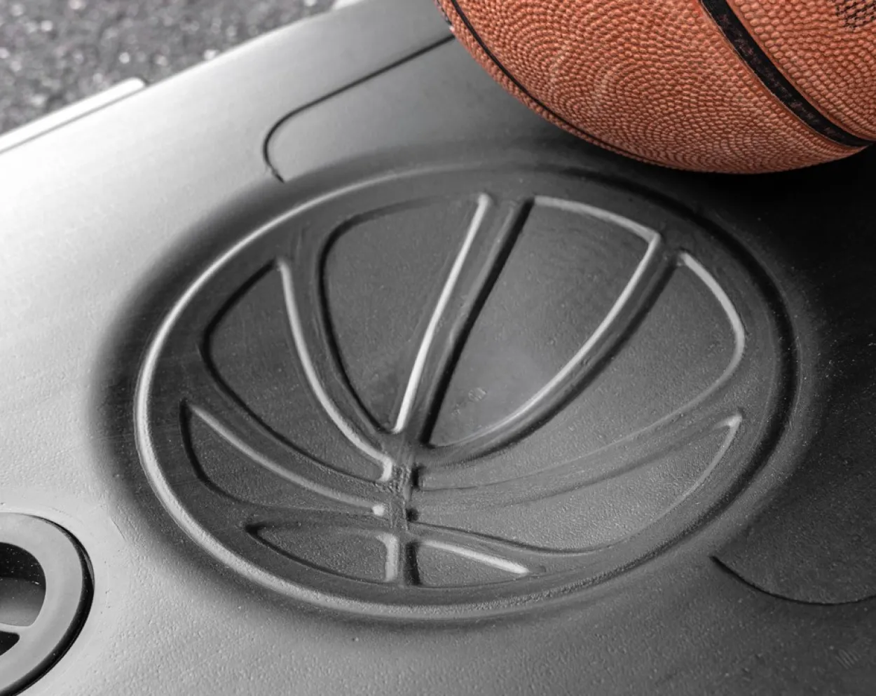 Basketballanlage mit Standfuß und Rollen 3m