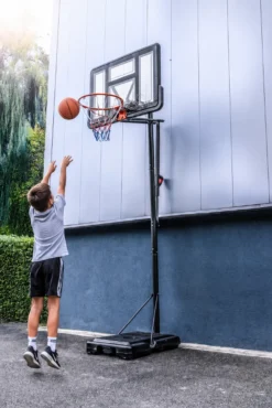 Basketballanlage mit Standfuß und Rollen 3m