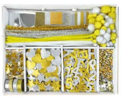 Bastelkoffer Gold & Silber, FS