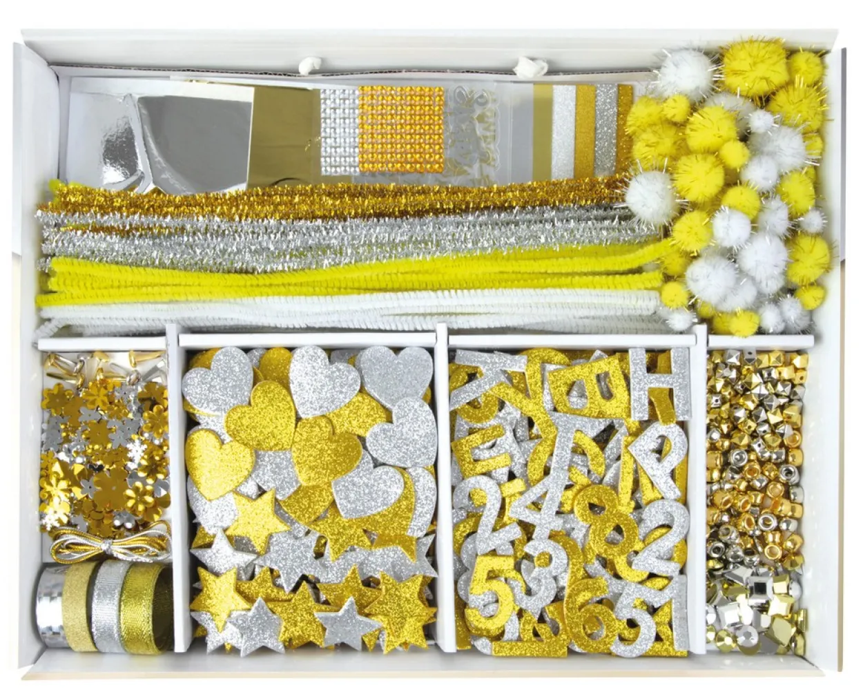 Bastelkoffer Gold & Silber, FS