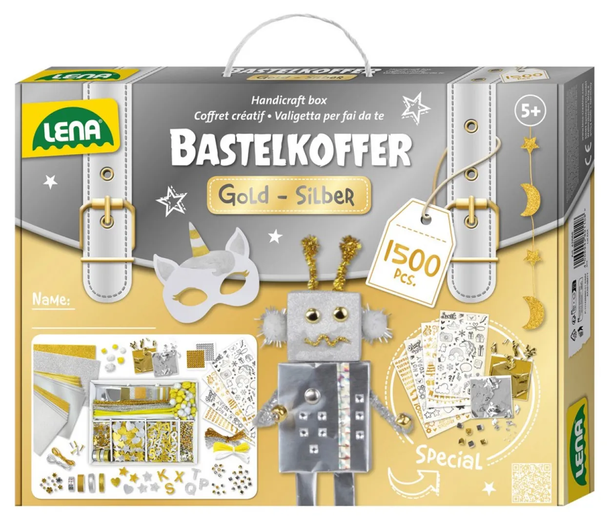 Bastelkoffer Gold & Silber, FS