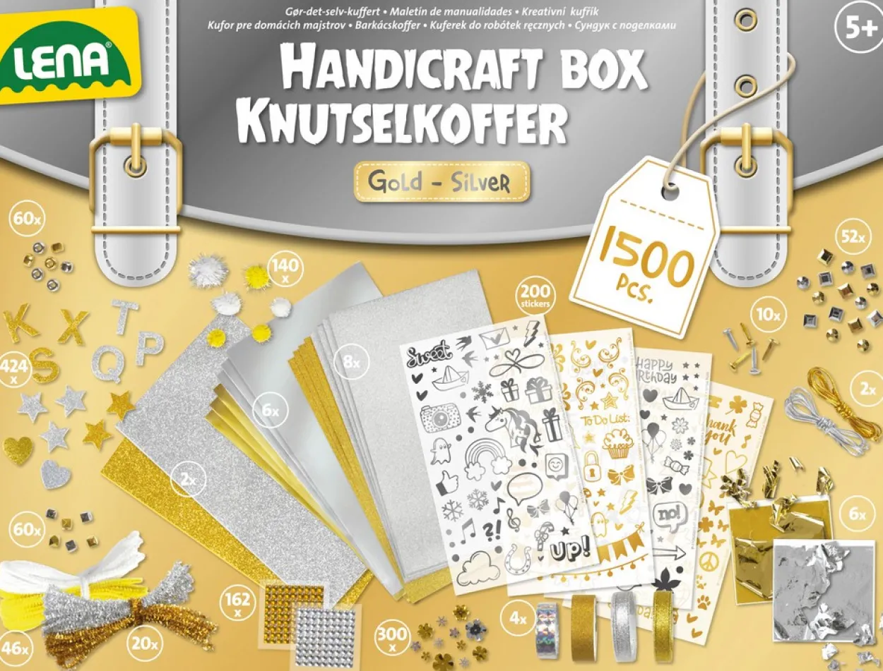 Bastelkoffer Gold & Silber, FS