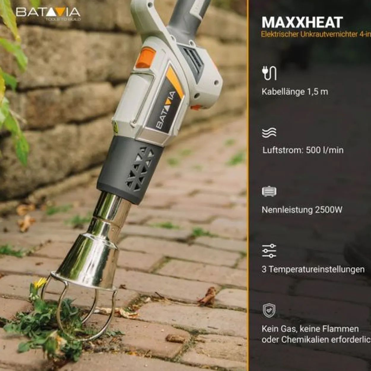 Batavia Maxxheat 2500W Unkrautvernichter 4in1
