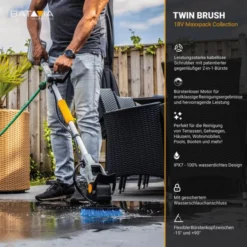 Batavia 18V Brushless Twin Brush Akku-Reinigungsbürste