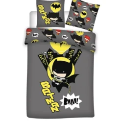Batman Bettwäsche-Set – 140×200 cm Bettbezug & 63×63 cm Kissenbezug