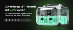Batterie für Camper – Ampace 600PRO Tragbar Batterie mit 600W