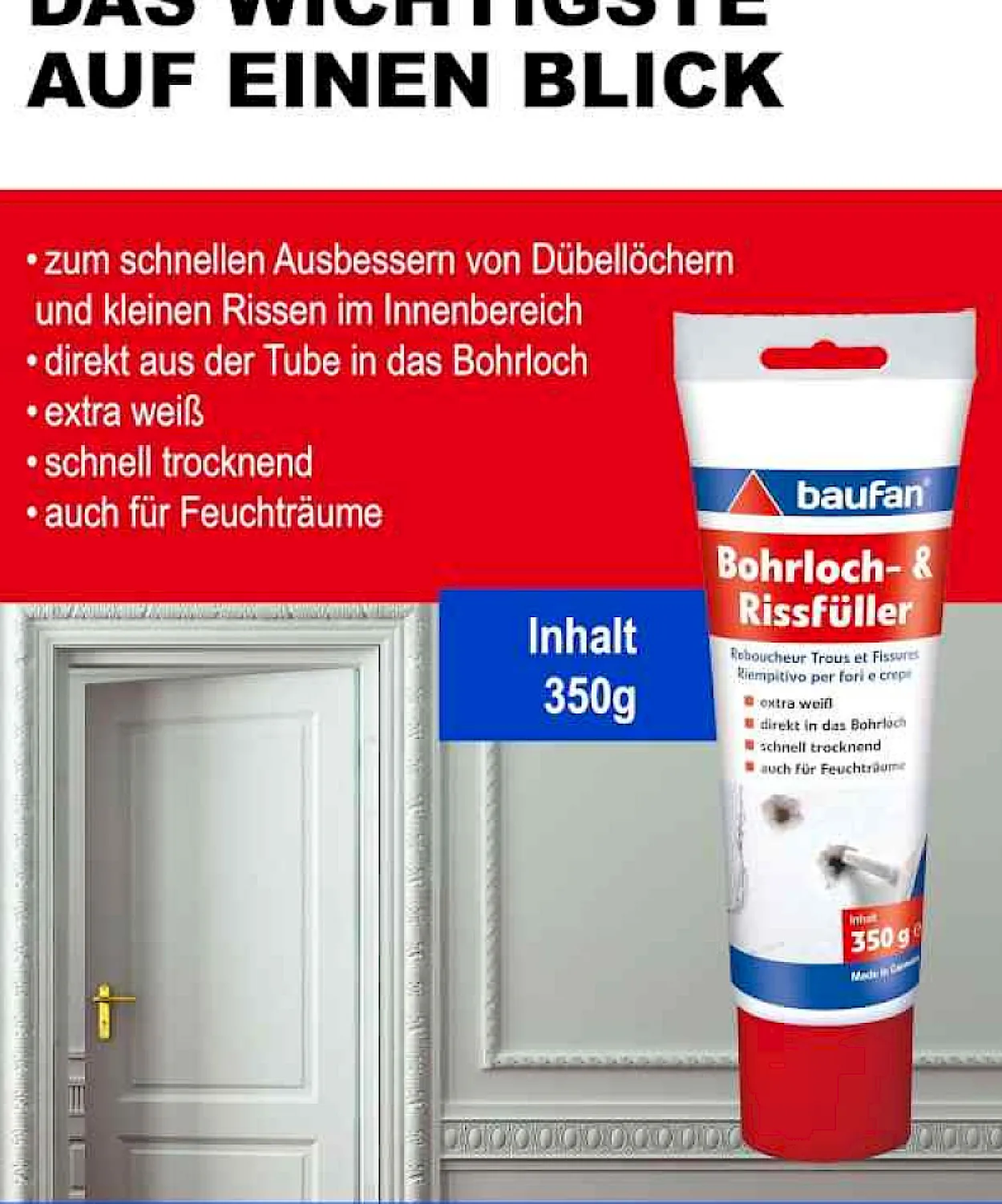 baufan Bohrloch- und Rissfüller