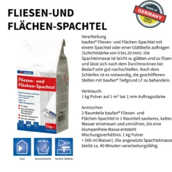 baufan Fliesen- und Flächen-Spachtel