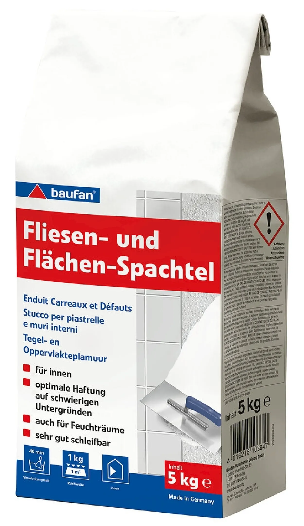 baufan Fliesen- und Flächen-Spachtel
