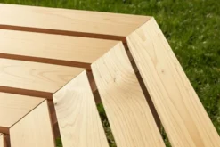 Baumbank 360° 6-Eckig aus Tannenholz, ca. 205 x 178 x 90 cm