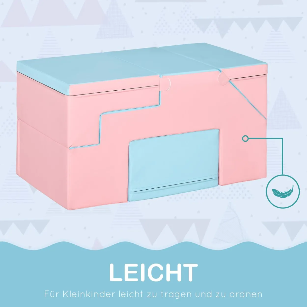 Bausteinset 2er-Set Bausteine rekonfigurierbares Design Rosa+Blau