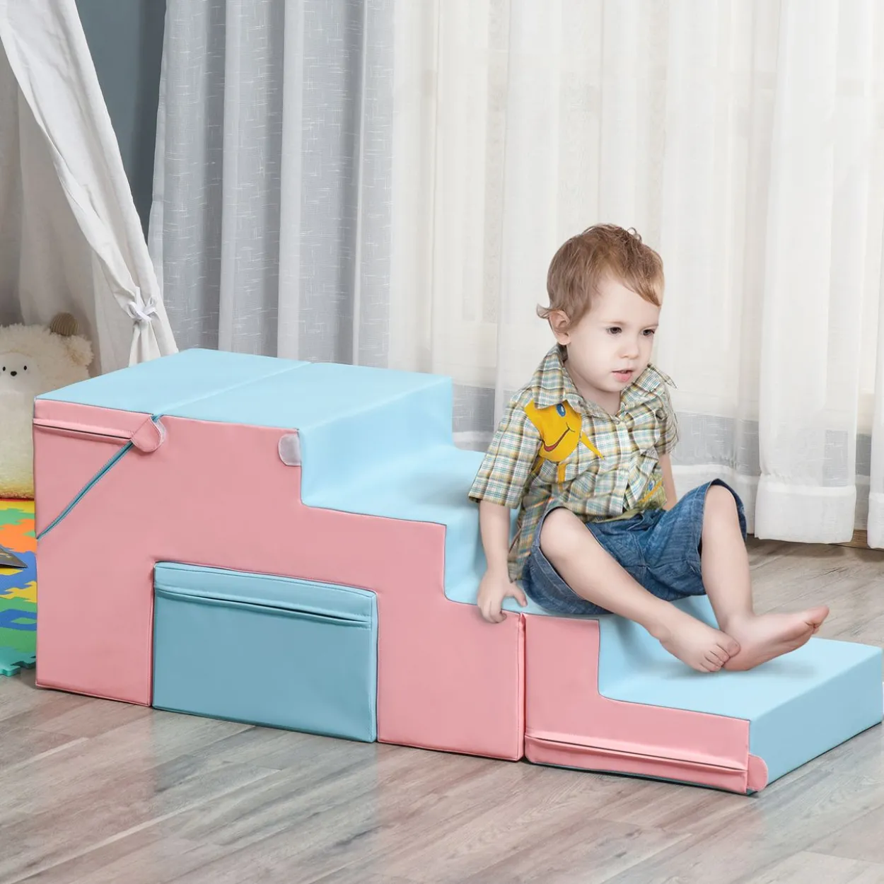 Bausteinset 2er-Set Bausteine rekonfigurierbares Design Rosa+Blau