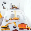 Baustelle Bettwäsche Größe 80x80 + 135x200 cm