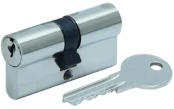 Bau-Zylinder - G100 - 30/30 mm - Profil-Doppelzylinder- Verschiedenschließend
