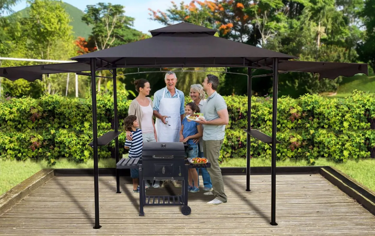 BBQ Grillpavillon anthrazit