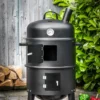 BBQ Smoker rund mit Grill und Ofen