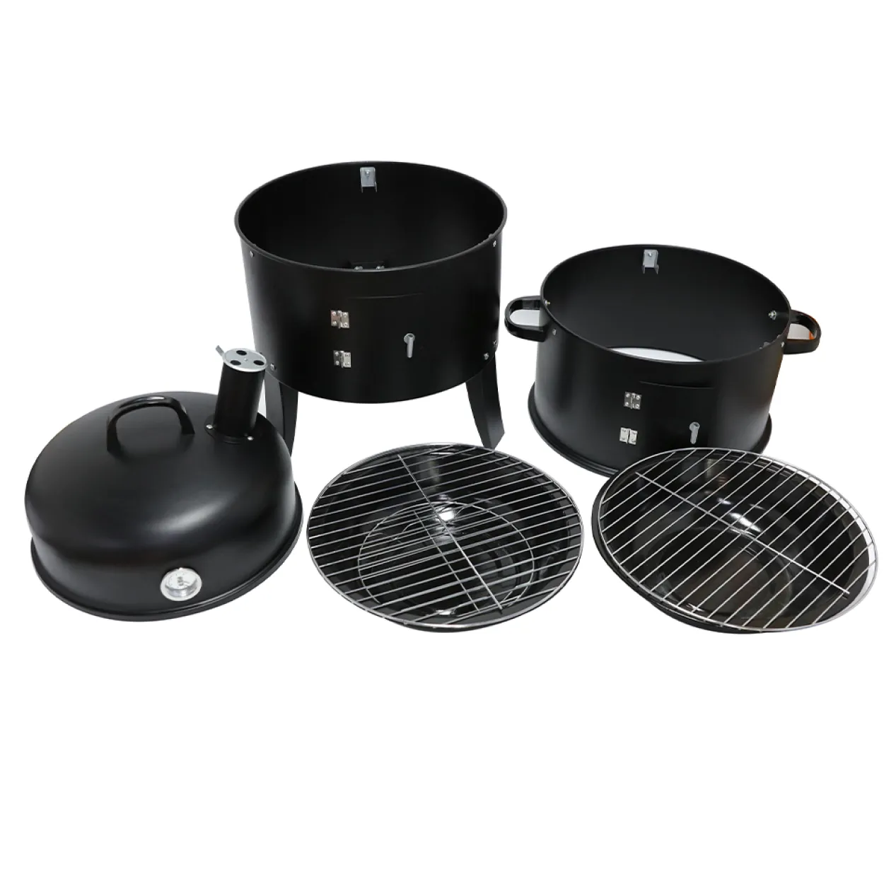 BBQ Smoker rund mit Grill und Ofen