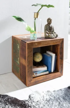Beistelltisch KALKUTTA Shabby Chic Recycling Mango