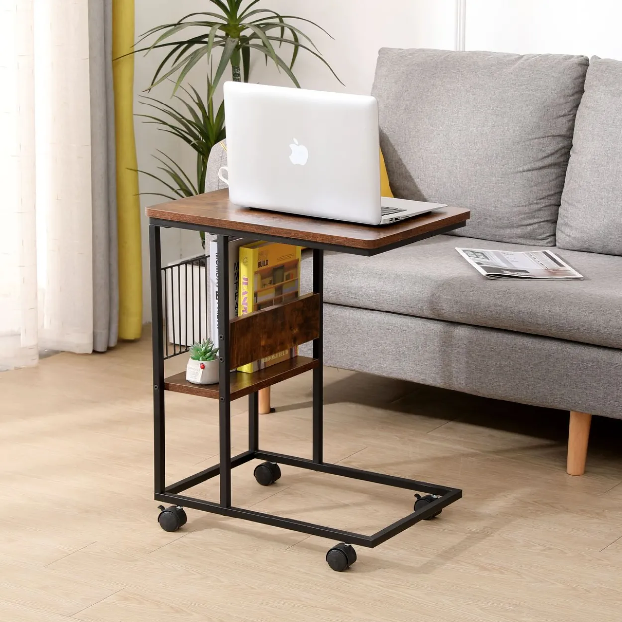 Beistelltisch Servierwagen mit Rollen, ca. 50 x 35 x 60 cm