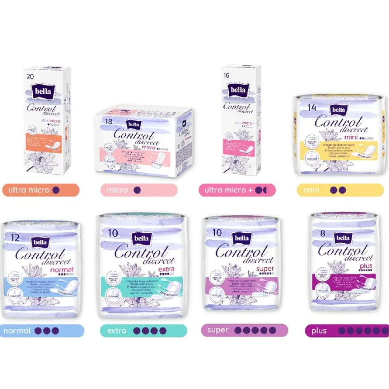 bella Control Discreet Inkontinenzeinlagen Extra 10 Stück