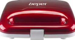 Beper P101CUD100 Waffeleisen für Waffel am Spiess in rot antihaftbeschichtet für 6 Waffeln