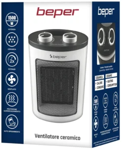 Beper RI.080 Keramik-Heizlüfter – 1500 W, Thermostat & Überhitzungsschutz