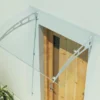 Überdachung / Vordach ca. 140 x 90 cm - Transparent (2mm PC)