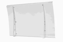 Überdachung / Vordach ca. 140 x 90 cm - Transparent (2mm PC)