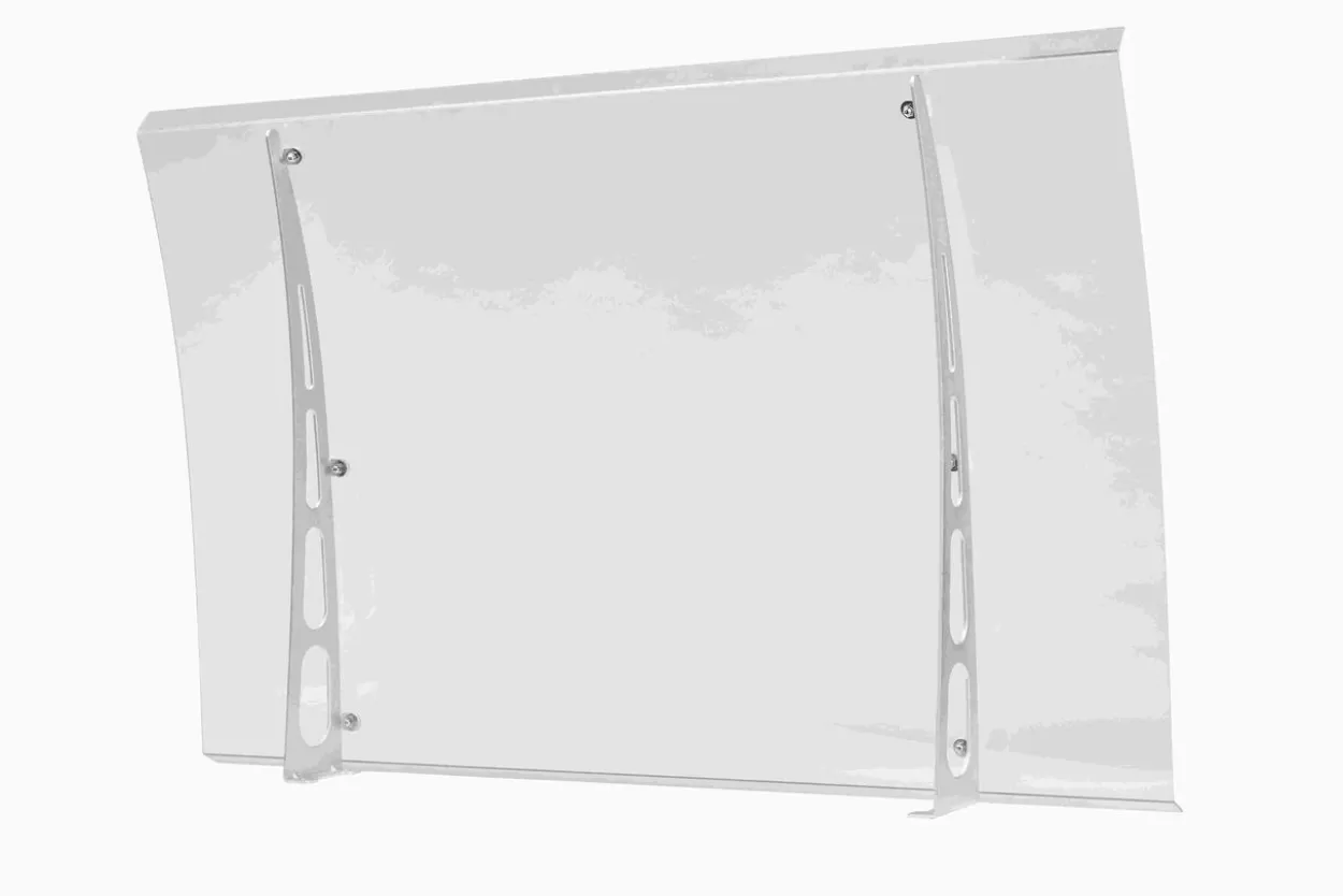 Überdachung / Vordach ca. 140 x 90 cm - Transparent (2mm PC)