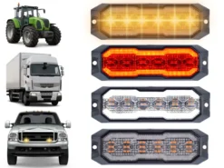 Berger & Schröter | 4er Set LED Front- & Heckblitzer mit Positionslicht weiß/rot