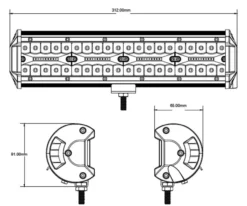 Berger & Schröter | LED Arbeitsscheinwerfer 240 W, 21600 Lumen